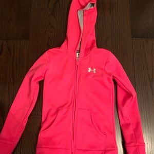 under armor girls zip up